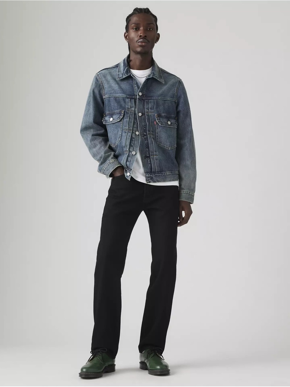 Levi’s 501 original Black/ charcoal Straight Fit Jeans W30 L30
